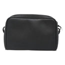 Christian Dior Honeycomb Canvas Shoulder Bag PVC Black Gold Auth 126268-2