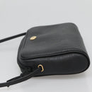 Christian Dior Honeycomb Canvas Shoulder Bag PVC Black Gold Auth 126268-5