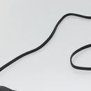 Christian Dior Honeycomb Canvas Shoulder Bag PVC Black Gold Auth 126268-8