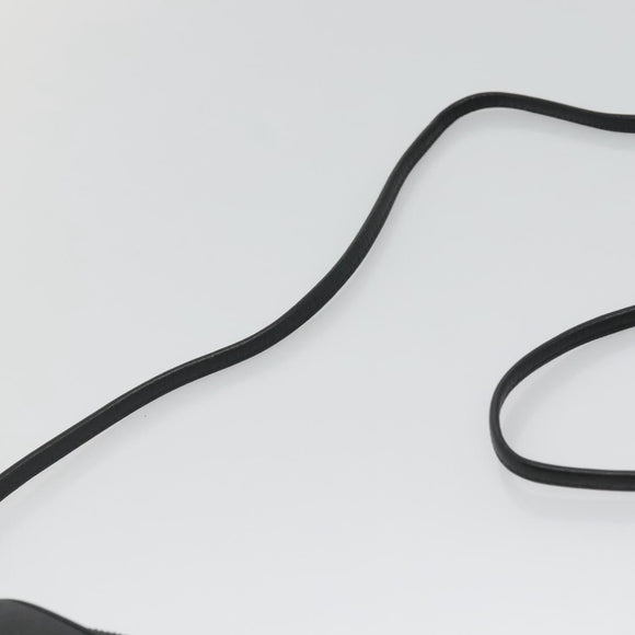 Christian Dior Honeycomb Canvas Shoulder Bag PVC Black Gold Auth 126268