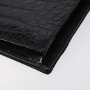 Christian Dior Shoulder Bag Enamel Black Gold Auth 126269-15