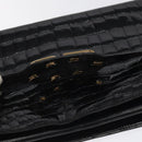 Christian Dior Shoulder Bag Enamel Black Gold Auth 126269-10