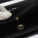 Christian Dior Shoulder Bag Enamel Black Gold Auth 126269-17