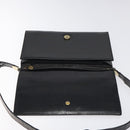 Christian Dior Shoulder Bag Enamel Black Gold Auth 126269-11