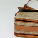 CELINE Macadam Canvas Shoulder Bag PVC Beige Gold Auth 126271-10