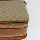 CELINE Macadam Canvas Shoulder Bag PVC Beige Gold Auth 126271-13