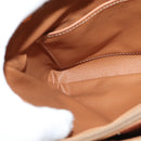 CELINE Macadam Canvas Shoulder Bag PVC Beige Gold Auth 126271-19