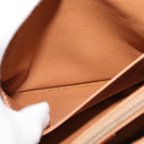 CELINE Macadam Canvas Shoulder Bag PVC Beige Gold Auth 126271-21