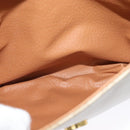 CELINE Macadam Canvas Shoulder Bag PVC Beige Gold Auth 126271-22