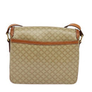 CELINE Macadam Canvas Shoulder Bag PVC Beige Gold Auth 126271-3