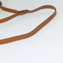 CELINE Macadam Canvas Shoulder Bag PVC Beige Gold Auth 126271-7