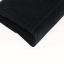 Salvatore Ferragamo Gancini Accessory Pouch Suede Black Gold Auth 126275-12