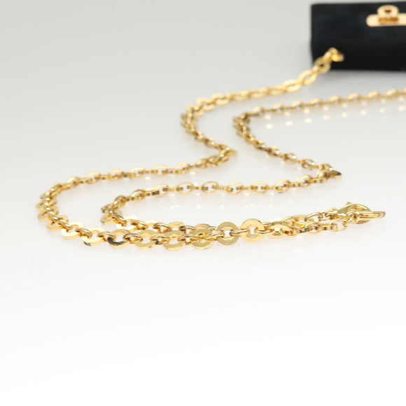 Salvatore Ferragamo Gancini Accessory Pouch Suede Black Gold Auth 126275