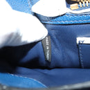 Miu Miu Shoulder Bag Leather Blue Gold Auth 126276-24