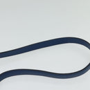 Miu Miu Shoulder Bag Leather Blue Gold Auth 126276-14