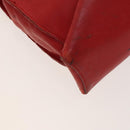 LOUIS VUITTON Hand Bag 2way 2014Stainless Steel Red LV Auth 126285-18