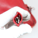 LOUIS VUITTON Hand Bag 2way 2014Stainless Steel Red LV Auth 126285-19