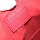 LOUIS VUITTON Hand Bag 2way 2014Stainless Steel Red LV Auth 126285-21