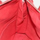 LOUIS VUITTON Hand Bag 2way 2014Stainless Steel Red LV Auth 126285-22