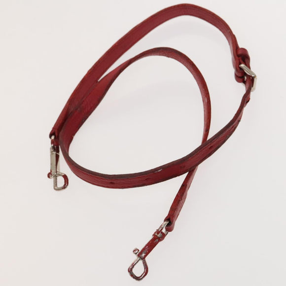 LOUIS VUITTON Hand Bag 2way 2014Stainless Steel Red LV Auth 126285