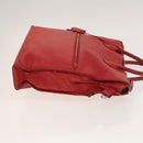 LOUIS VUITTON Hand Bag 2way 2014Stainless Steel Red LV Auth 126285-3