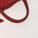 LOUIS VUITTON Hand Bag 2way 2014Stainless Steel Red LV Auth 126285-7