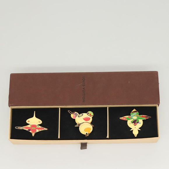 LOUIS VUITTON Characters Baretta metal White M92595 LV Auth 126287V