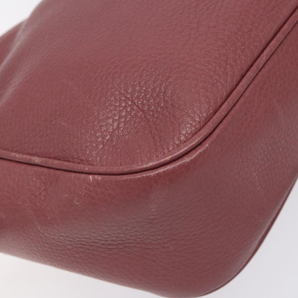 GUCCI Shoulder Bag Leather Pink Gold 308364 Auth 126289