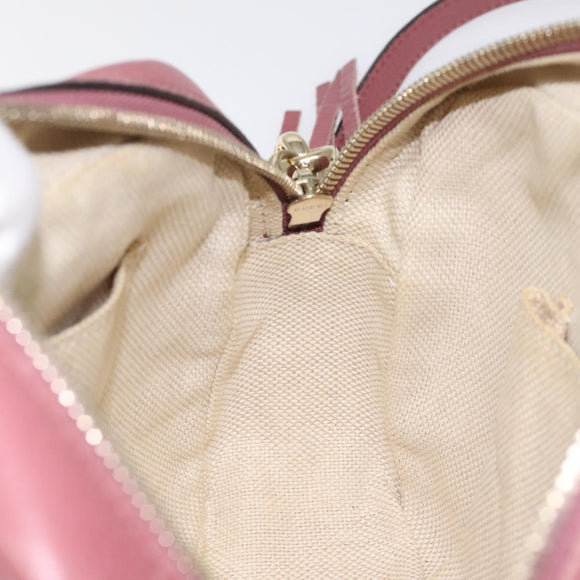 GUCCI Shoulder Bag Leather Pink Gold 308364 Auth 126289
