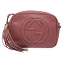 GUCCI Shoulder Bag Leather Pink Gold 308364 Auth 126289-2