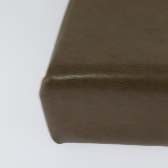 GUCCI Shoulder Bag Leather Brown Gold Auth 126290