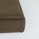 GUCCI Shoulder Bag Leather Brown Gold Auth 126290-16