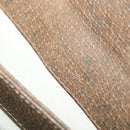 GUCCI Shoulder Bag Leather Brown Gold Auth 126290-12