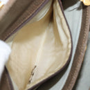 GUCCI Shoulder Bag Leather Brown Gold Auth 126290-23