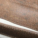 GUCCI Shoulder Bag Leather Brown Gold Auth 126290-25