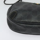 GUCCI GG Supreme Web Sherry Line Shoulder Bag PVC Black 156 02 066 Auth 126298-9