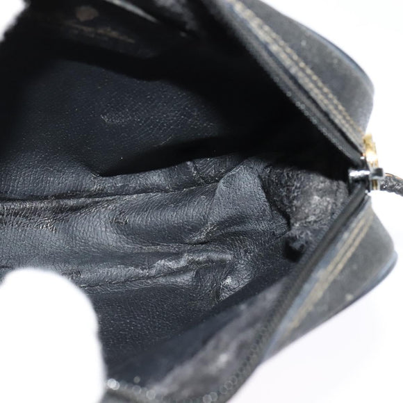 GUCCI GG Supreme Web Sherry Line Shoulder Bag PVC Black 156 02 066 Auth 126298