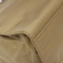 PRADA Tote Bag Nylon Beige Silver Auth 126300-16