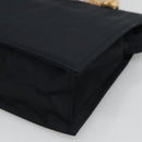 PRADA Hand Bag Nylon Navy Gold Auth 126301-9