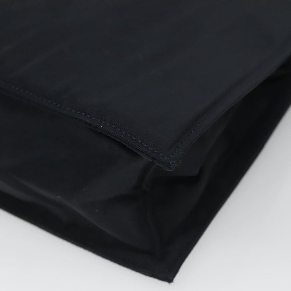 PRADA Hand Bag Nylon Navy Gold Auth 126301