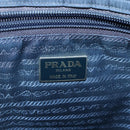 PRADA Hand Bag Nylon Navy Gold Auth 126301-18