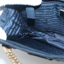 PRADA Hand Bag Nylon Navy Gold Auth 126301-20