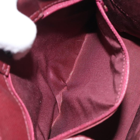 BURBERRY Nova Check Hand Bag Canvas Beige Gold Auth 126305