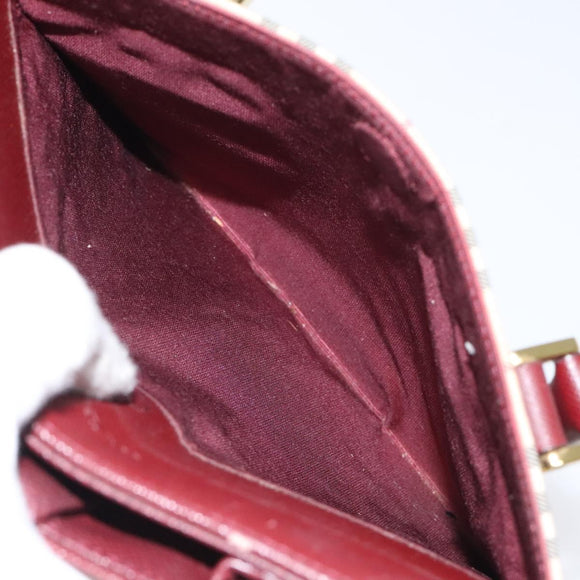 BURBERRY Nova Check Hand Bag Canvas Beige Gold Auth 126305