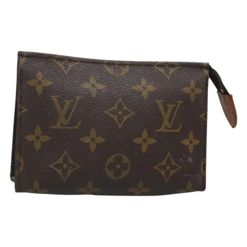 LOUIS VUITTON Monogram Poche Toilette 15 Pouch M47546 LV Auth 126311