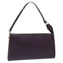 LOUIS VUITTON Epi Pochette Accessoires Pouch Purple Cassis M5298K LV Auth 126313-1