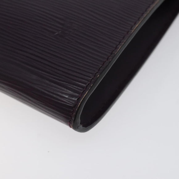 LOUIS VUITTON Epi Pochette Accessoires Pouch Purple Cassis M5298K LV Auth 126313