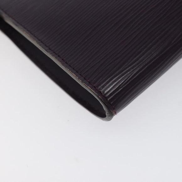 LOUIS VUITTON Epi Pochette Accessoires Pouch Purple Cassis M5298K LV Auth 126313