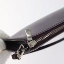 LOUIS VUITTON Epi Pochette Accessoires Pouch Purple Cassis M5298K LV Auth 126313-10