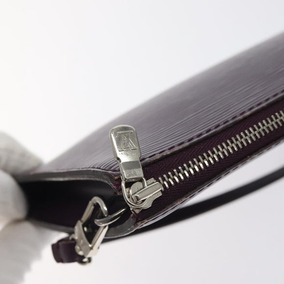 LOUIS VUITTON Epi Pochette Accessoires Pouch Purple Cassis M5298K LV Auth 126313